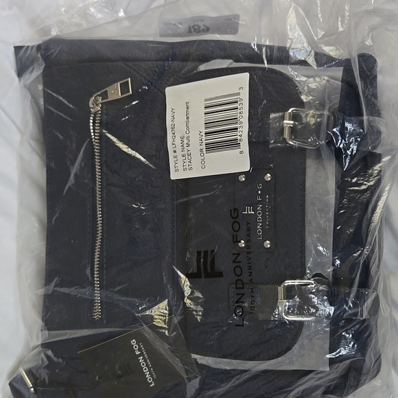 London Fog Navy Crossbody Bag NWT - Picture 9 of 10